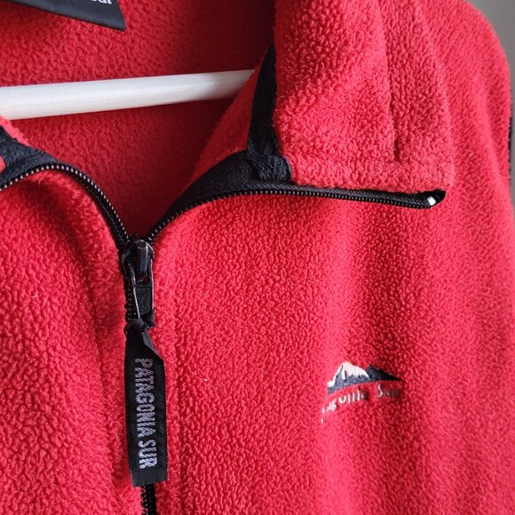 Patagonia Sur Red Fleece Vest • Full Zip • Outdoor Hiking Layer • Unisex - Picture 3 of 6
